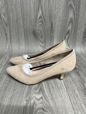New Look Kitty Nude Suede Heels UK Size 6 Brand New 