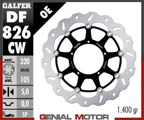 Galfer front brake disc wave - galfer,
