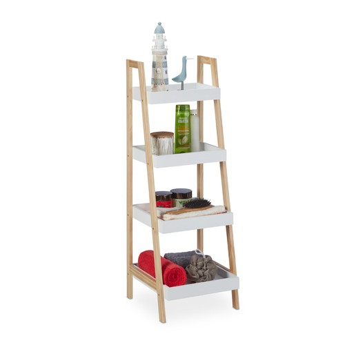Bamboo bathroom shelf