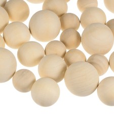 48pcs Wood Balls 20mm 25mm