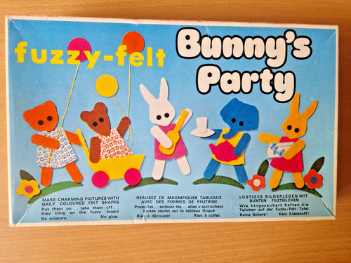 Vintage fuzzy felt bunny - vintage, bunny's