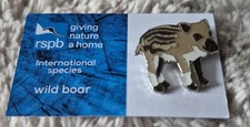 RSPB Bird Pin Badge - International Species - Wild Boar