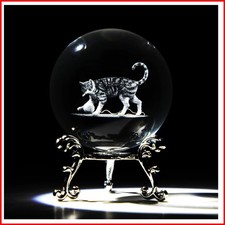 Exquisite 60mm Cat Crystal