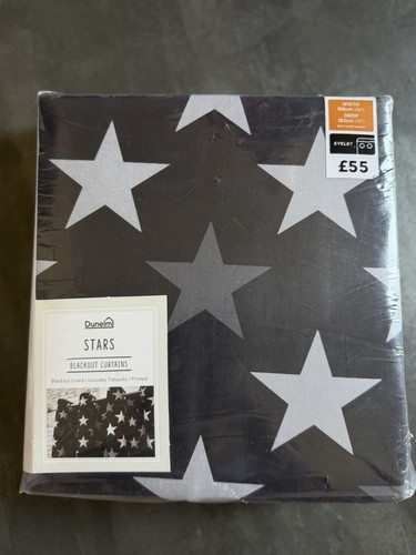 Dunelm stars blackout eyelet - dunelm,