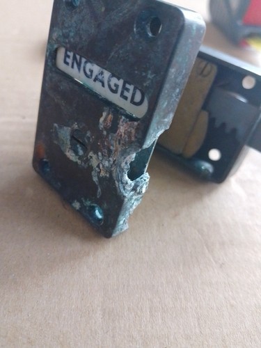 Vintage brass vacant engaged - vintage,