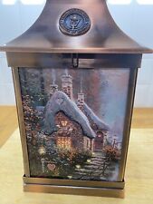 THOMAS KINKADE LIMITED EDITION Christmas Lantern LAMPLIGHT BRIDGE VILLAGE