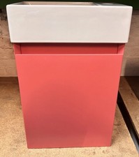 Ex Display Pink Wall Mounted Vanity With Catalino Basin RRP £700