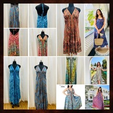 10 PC Lot Indian Silk Maxi