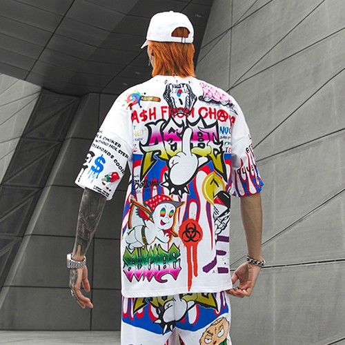 Men all over printed cartoon - men's,