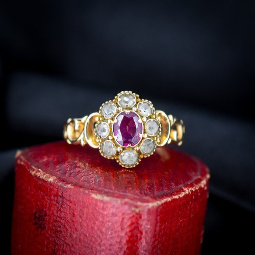 Antique victorian garnet and - antique,