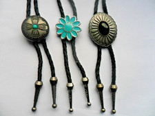 Unisex Black Bolo Tie with Alloy  Buckle / Stones  Cowboy Style   3  To Choose