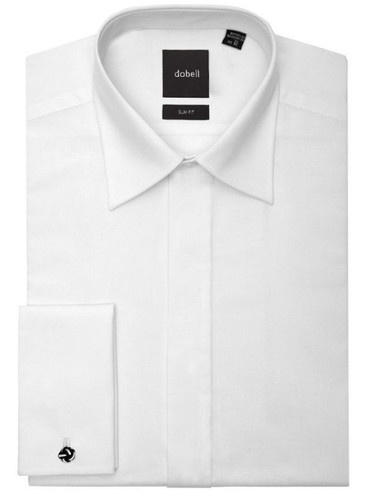 Mens white slim fit wedding - fit,