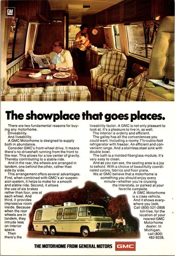 Gmc motorhome showplace that - gmc,