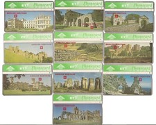 British Telecom BT English Heritage Full Set of 20 used Telephone Phone Cards. 