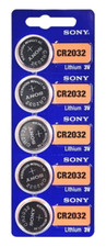 5 Sony CR2032 Lithium Coin Cell 2032 3V Battery Car Key Fobs Toys Remote 