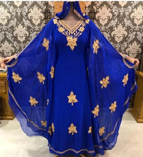 Farasha kaftan georgette dress - georgette,