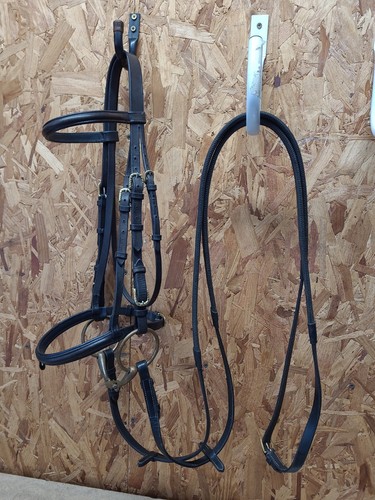 English leather flash bridle - english,