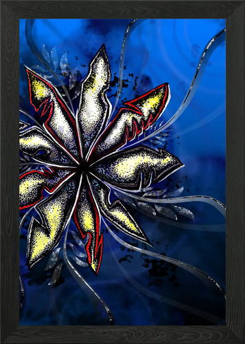 Broken petals framed - broken,