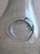 antique blown glass bottle