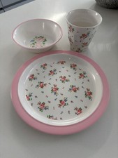 Vintage Cath Kitson : Cath Kids 3 Piece Breakfast/Dinner Melamine Set