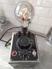 Vintage Mullard Capacitor Bridge Resistor Upcycled Lamp ~ Steampunk