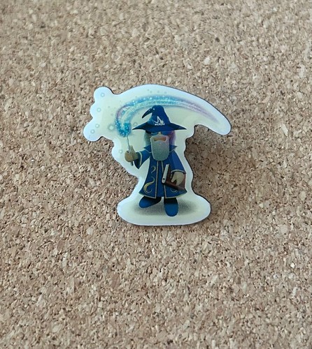 Merlin wizard staff - staff, badge