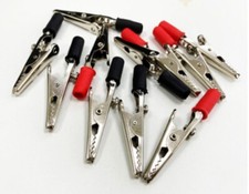 10 x Insulated Crocodile Clips