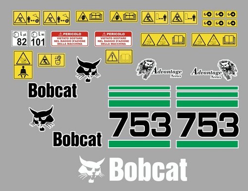 Bobcat 753 decals - bobcat,