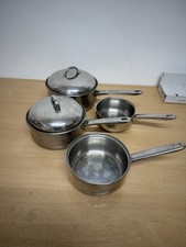 Set Of 4 saucepan set stainless steel