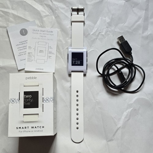 Pebble smartwatch white - pebble,