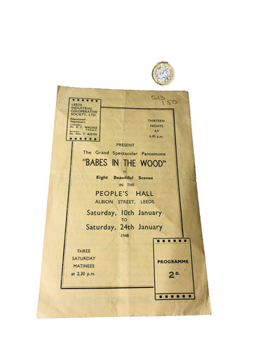 Theatre programme babes the - programme,