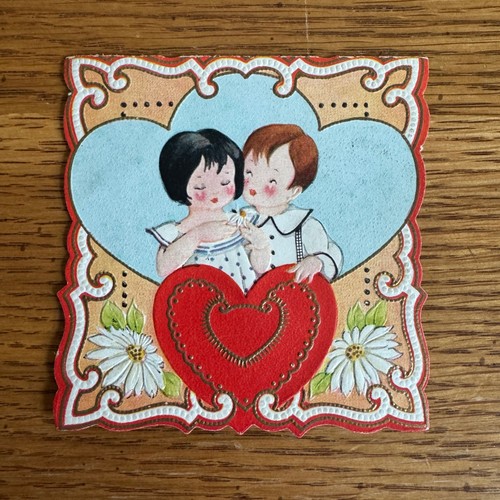 Vintage valentine card - valentine,