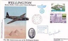 WELLINGTON BOMBER COVER SIGNED BY PO S A WOODS LTD TO 50