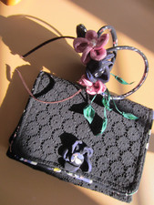 UNIQUE & UNUSUAL BESPOKE MADE FASCINATOR / MATCHING CLUTCH BAG