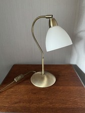 Vintage Copy Brass Look Swan Neck Table Lamp