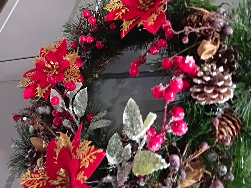 Artificial christmas door - artificial,