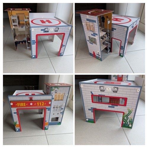 Revell fire station cardboard - fire,