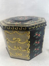 Huntley And Palmers Hexaganol Biscuit Tin Vintage