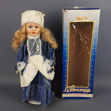 Porcelain Doll The Princesses Velvet Lace Old Fashion Vintage 1980