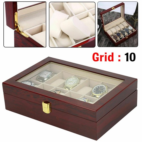 New grids wooden watch - new,