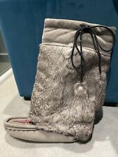 Native American beaded moccasins - boots. Size Uk 8. Suede. Blackfoot Nation. 