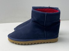 Boden Unisex Navy Faux Suede
