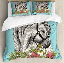 Floral duvet cover set - floral,