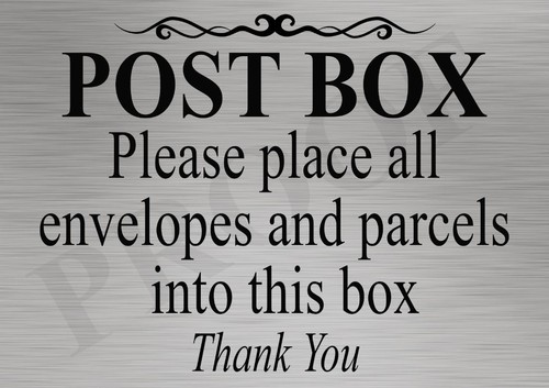 Post box place all - place, envelopes