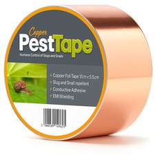 Copper slug tape - copper, wide