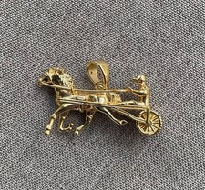 Horse Carriage Racing Gold