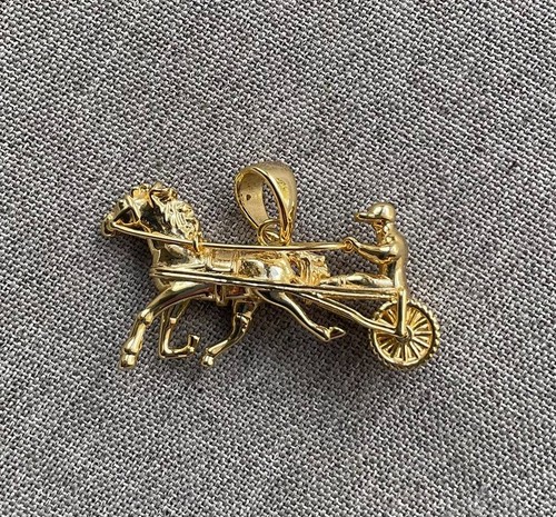 Horse carriage racing gold - carriage,