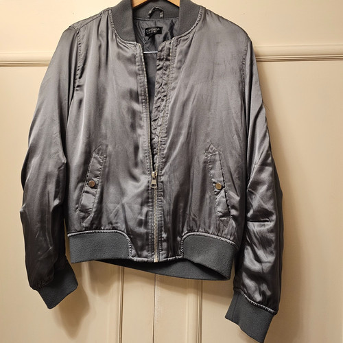 Topshop silver grey satin