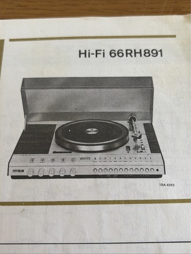 66rh891 philips stereo record - philips,