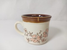 Vintage Retro Biltons Brown Cream Floral Mug Made In England